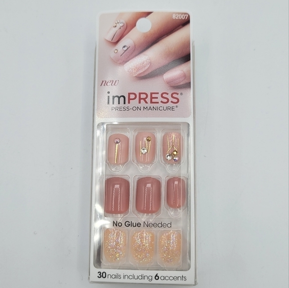 New Impress Earth Tones Crossing Lines  press on manicure  set - Picture 7 of 7